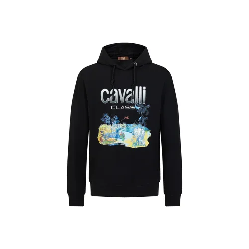 Cavalli Class Толстовка Мужской Черный