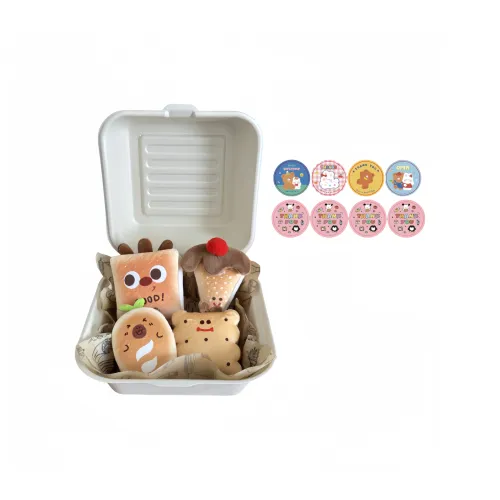 LALABABY Коробка для обеда с куклой Dessert плюшевая подвеска 7 см рекомендуемый рост