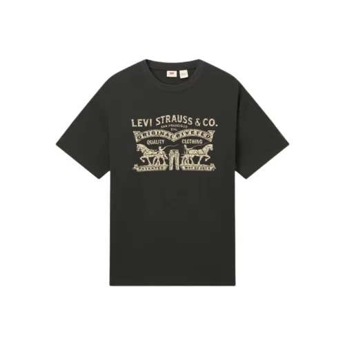 Levis Мужские Черные T-Рубашки