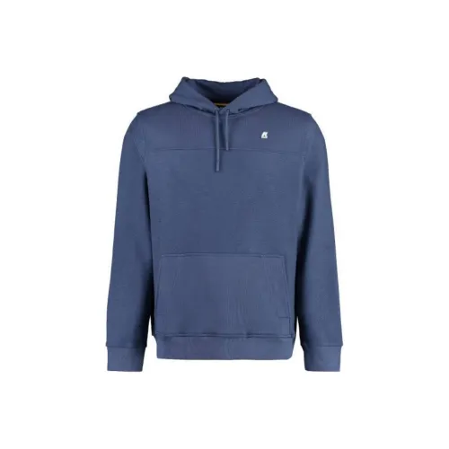 K WAY Синий Мужской Свитшот