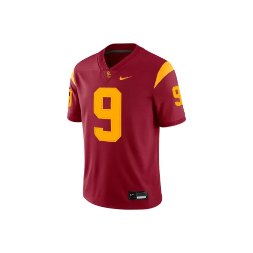nike Dri Fit College USC Trojans Рубашка Мужская Темно-Красная
