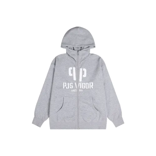 PJ's Vigor С капюшоном Кардиган Толстовка Unisex Light Серый