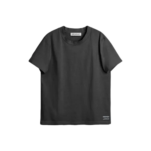 OUR LEGACY SS25 T-Shirt Мужской Черный
