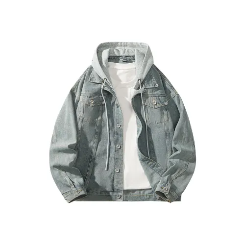 NAXUSTO Denim Jacket Unisex Vintage Blue NAXUSTO Деним Куртка Унисекс Винтаж Синий