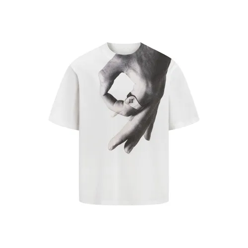 8FF Круглый вырез Короткий рукав T-рубашка Унисекс KLIM Белый