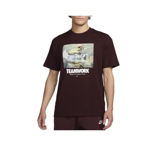 Nike Мужская футболка бордового цвета