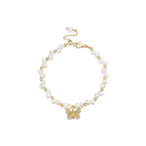 LIBI Сплав Синтетический кубический цирконий Пресноводный жемчуг Браслеты Женские