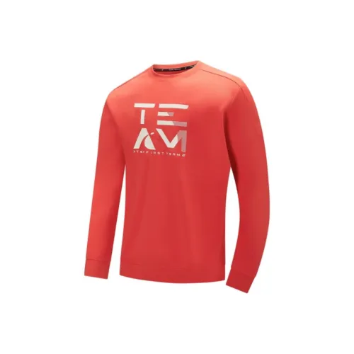 XTEP ZONGXUNXILIE Толстовка Мужской Ярко-оранжевый Красный