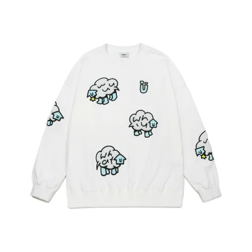 Guuka x AGAHO Свитшот Унисекс Белый