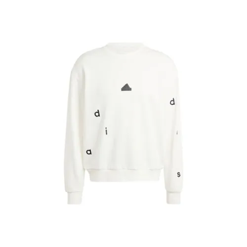 Adidas Вышитый Свитшот Мужской Нефритово-Белый