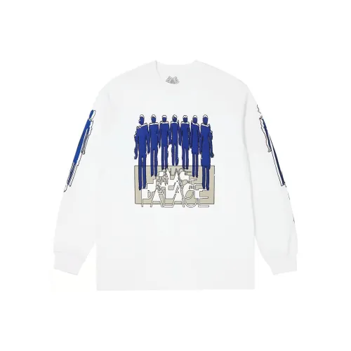 PALACE SS24 REPEATER LONGSLEEVE Белый Свитшот Унисекс Белый