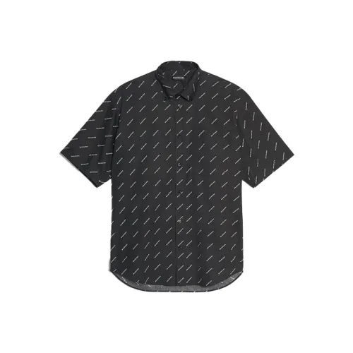 Balenciaga Мужские Черные Рубашки