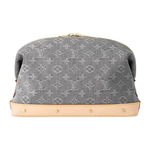 LOUIS VUITTON Органический хлопок Косметичка Женская Облачный серый