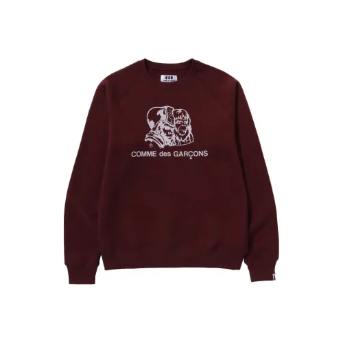 A BATHING APE BAPE® x COMME des GARÇONS Красный Мужской Свитшот