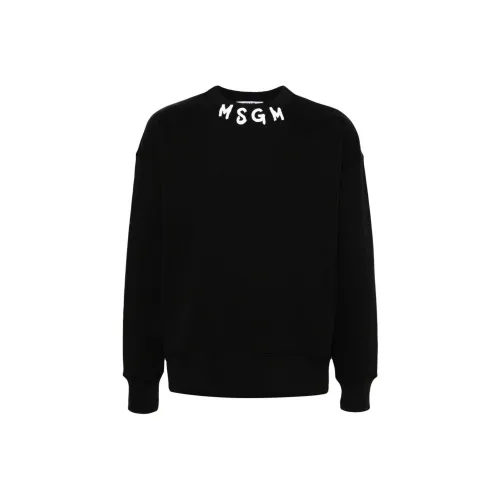 MSGM Черные Мужские Свитшоты