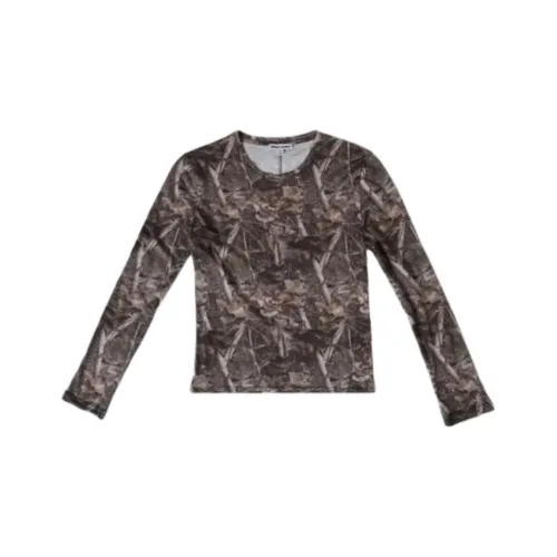 Jaded London WOODLAND Длинный рукав Т-рубашка Мужская Коричневая