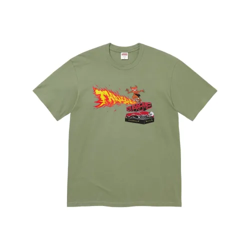 Supreme Thrasher Co Бренд Унисекс Футболки