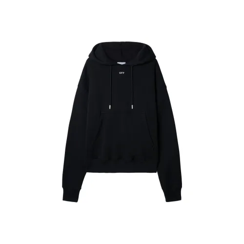 OFF Белый Свитшот Регулярный крой Мужской Черный