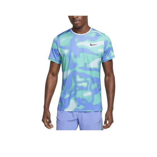 Nike Court AdvantageDri Форма Sustainable Materials T-Shirt Мужской Синий Зеленый