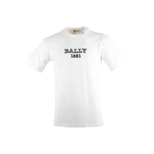 BALLY Белая Мужская T-Рубашка