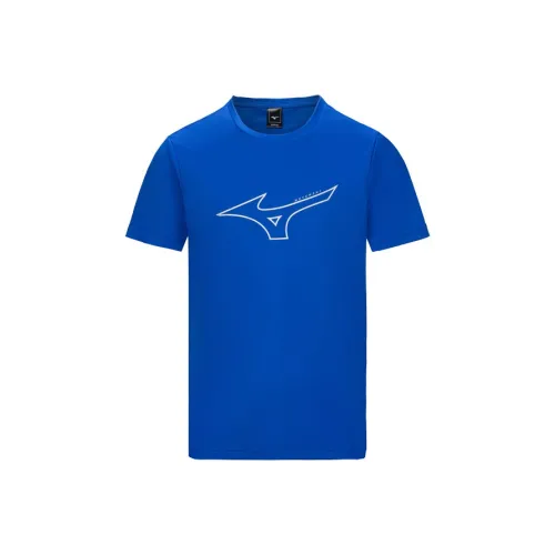 Mizuno Синий Унисекс Футболка