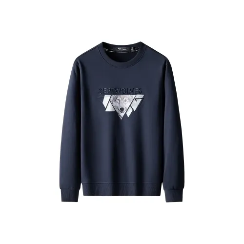 SEPTWOLVES Толстовка Мужской Темно-синий