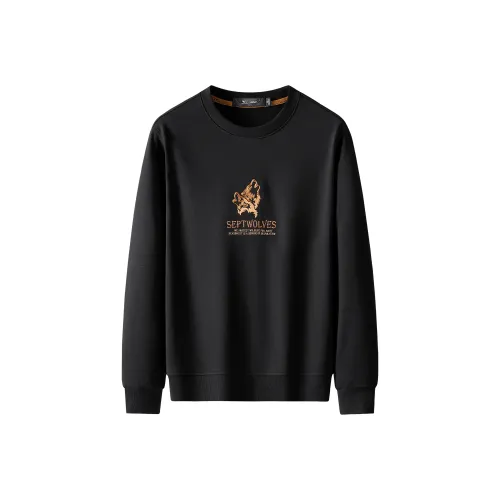 SEPTWOLVES Толстовка Мужской Черный