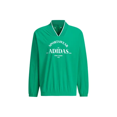 Adidas VERBIAGE Ткани вязаные Толстовка Мужской Дымчато-зеленый