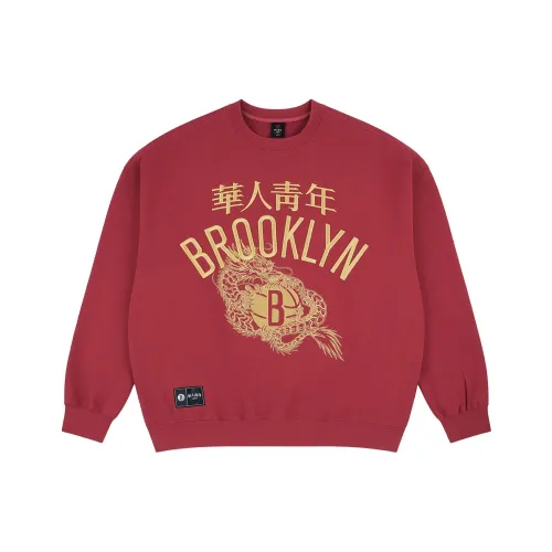 OCCUPY Китайский Юноша X Brooklyn Nets Co Брендированная Модель Красный Унисекс Свитшоты
