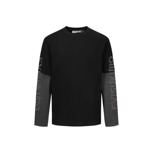 EVISU Мужские черные футболки