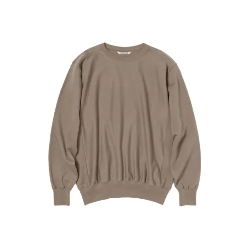 Auralee FW24 Толстовка Мужской Серый Бежевый