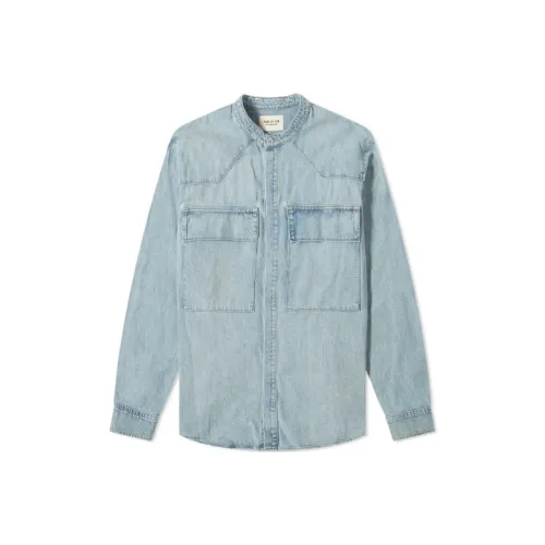 Fear of God Светло-синие Мужские Рубашки