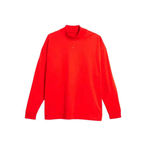 Adidas Баскетбол FW24 Длинная рукавная рубашка унисекс красная
