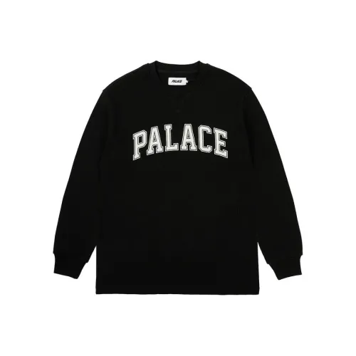 PALACE SS24 WAFFLE Длинный рукав Черный Свитшот Унисекс Черный