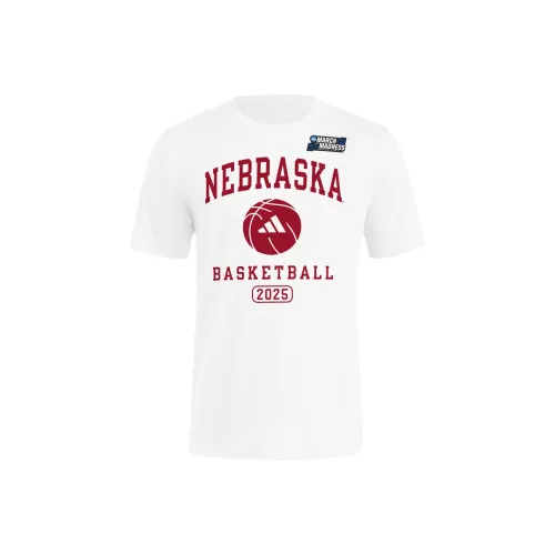Adidas BASKETBALLNebraska T Рубашка Мужская Белая