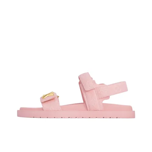 LOUIS VUITTON Sunset Beach Sandals Women's Pink