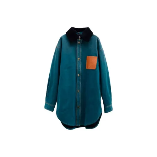 LOEWE Совместное издание Нефтяные мужские рубашки