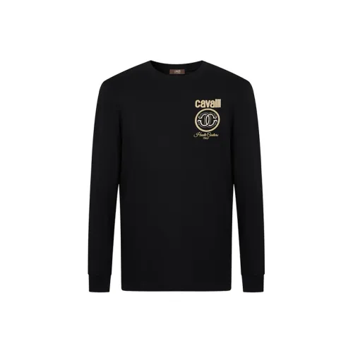 Cavalli Class T Рубашка Мужская Черная