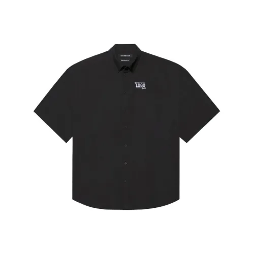 Balenciaga Мужские Черные Рубашки