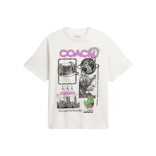 COACH FW24 T-Shirt Унисекс Белый