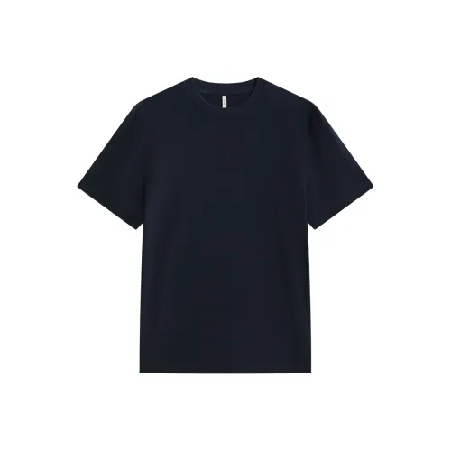 ZIOZIA x TONGQINNANZHUANG Летняя рубашка мужская темно-синий