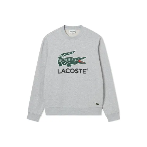 LACOSTE Collaboration Серебристо-серый Мужской Свитшот