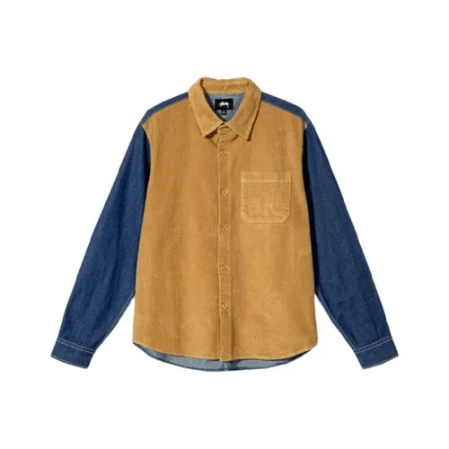 Stussy Имбирно-желтые Унисекс Рубашки