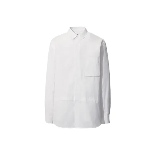 UNIQLO Jil Sander Collaboration Белые Мужские Рубашки