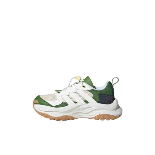 Adidas Maxxwavy Slip-resistant Abrasion-resistant Low Top Kids Lifestyle Shoes White Green Kids Adidas Maxxwavy Slip-resistant Abrasion-resistant Низкий Топ Детские Лайфстайл Обувь Белый Зеленый Детский
