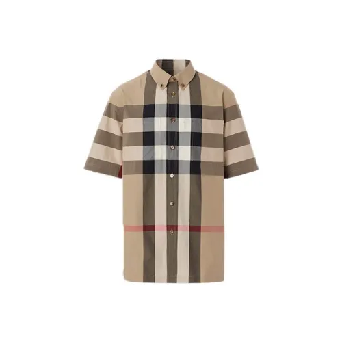 Burberry Рубашка Мужская Архив Бежевый