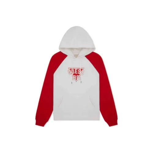 GUESS Свитшот Унисекс Экрю и Томат Красный