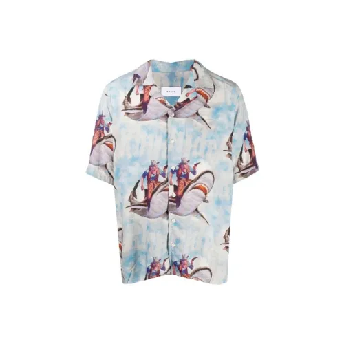 RHUDE Мужские Синие Рубашки