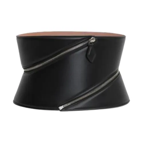 Alaia Телячья кожа Кожаные ремни Унисекс Черный 16,5CM