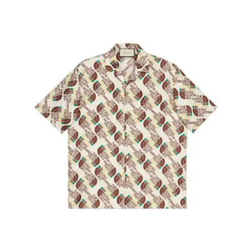 GUCCI X The North Face Коричневый Мужской Рубашки